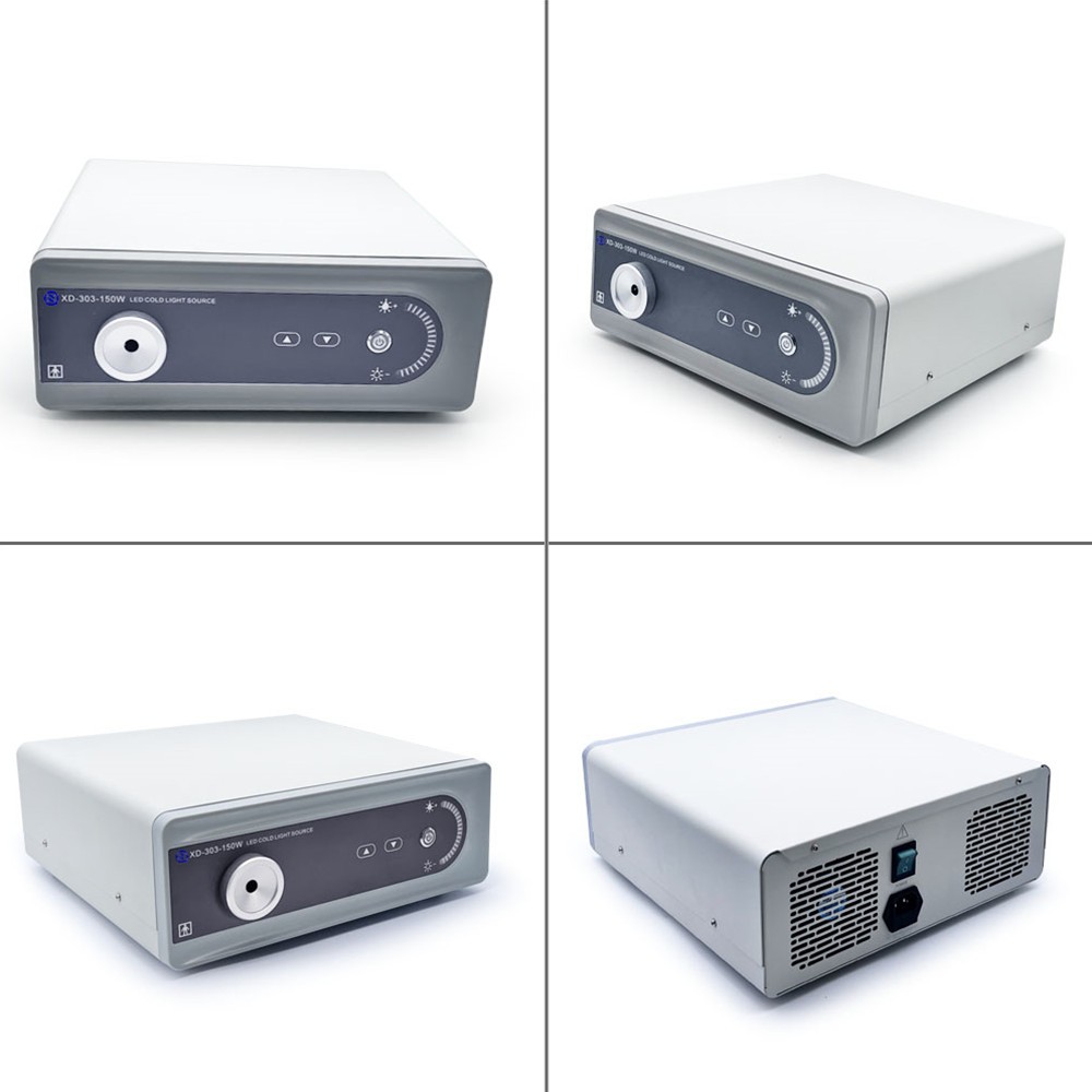 150W LED Medical Cold Light Source with Touch Switch for Endoscope Microscope
