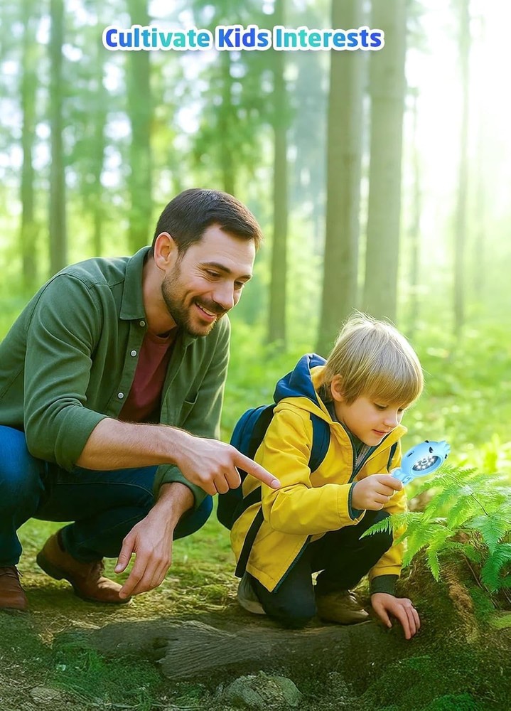 Handheld Digital Microscope, 500X Portable Pocket Mini Microscopes for Kids