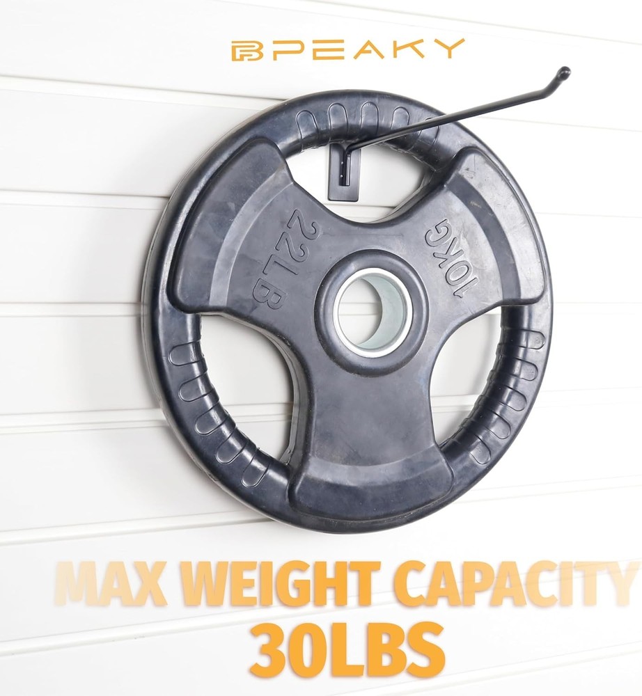 Versatile 25PC Black Slatwall Hooks - Ideal for Organizing Tools & Supplies