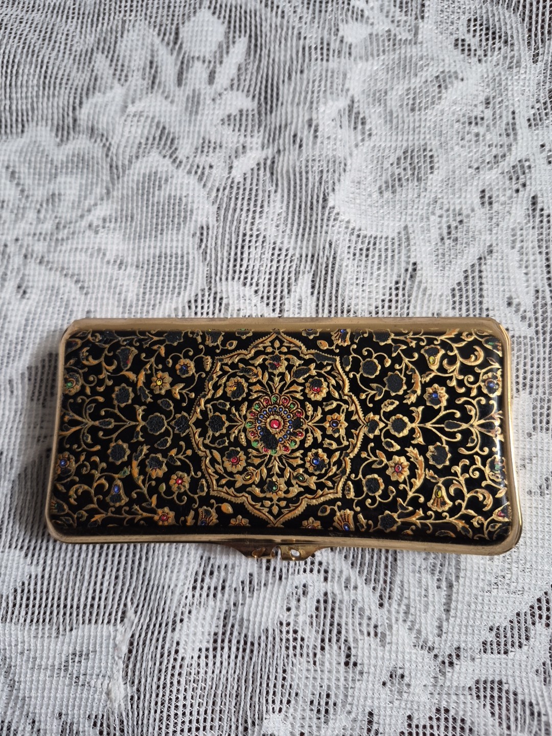 Stratton England Vintage Floral Cigarette Holder, Snuff Box, made in England