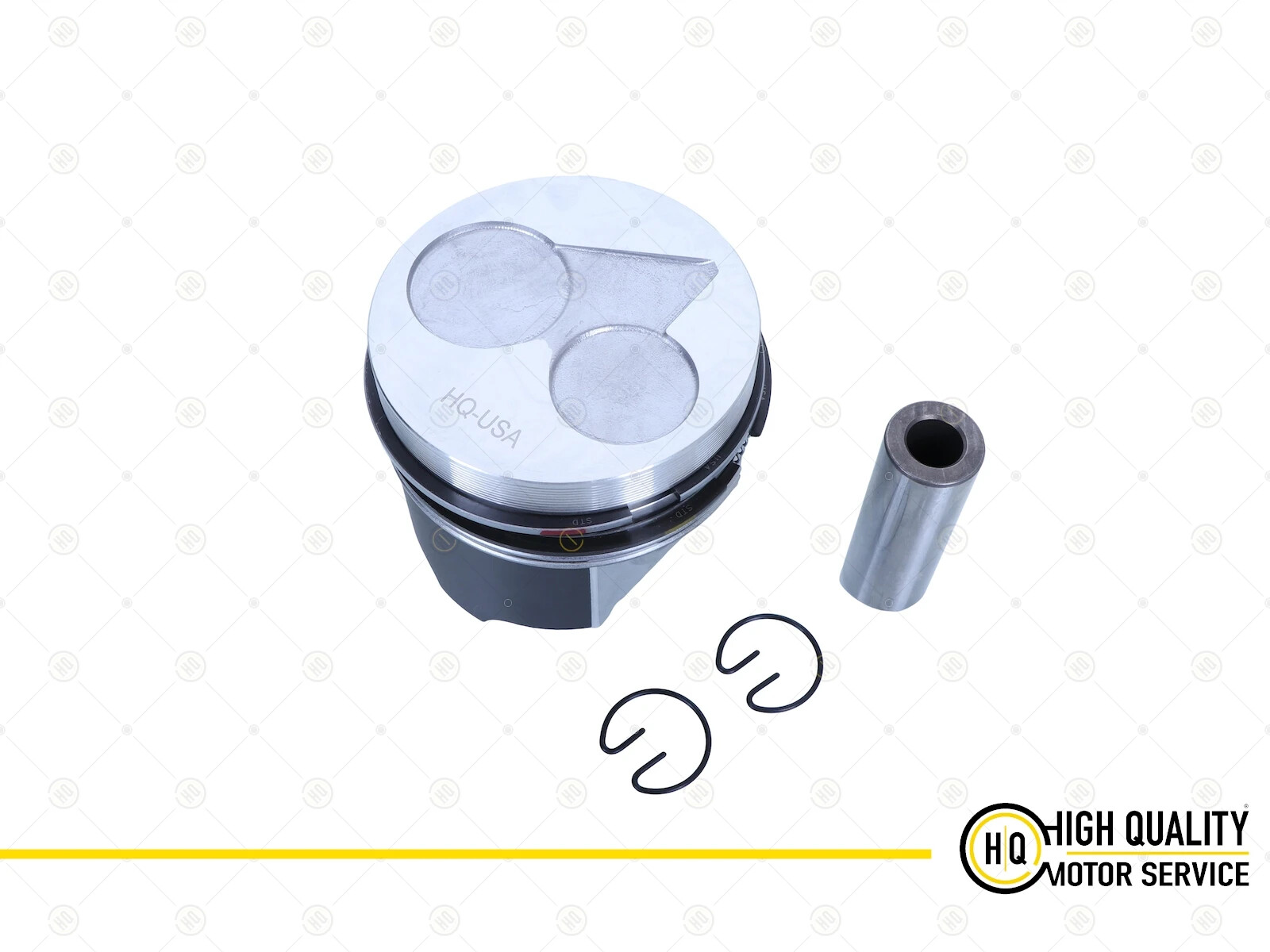 Piston With Rings STD For Kubota, 16423-21110, V2203 IDI, D1703, D1803, 87MM.