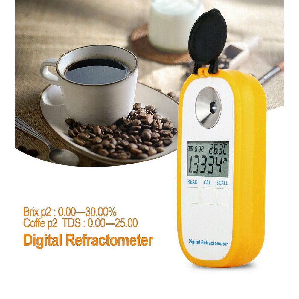 Digital Brix Refractometer Coffee Sugar Juice Honey Beer Brix Concentration TDS