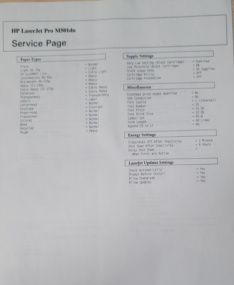 HP LaserJet Pro M501dn Black & White Laser Printer