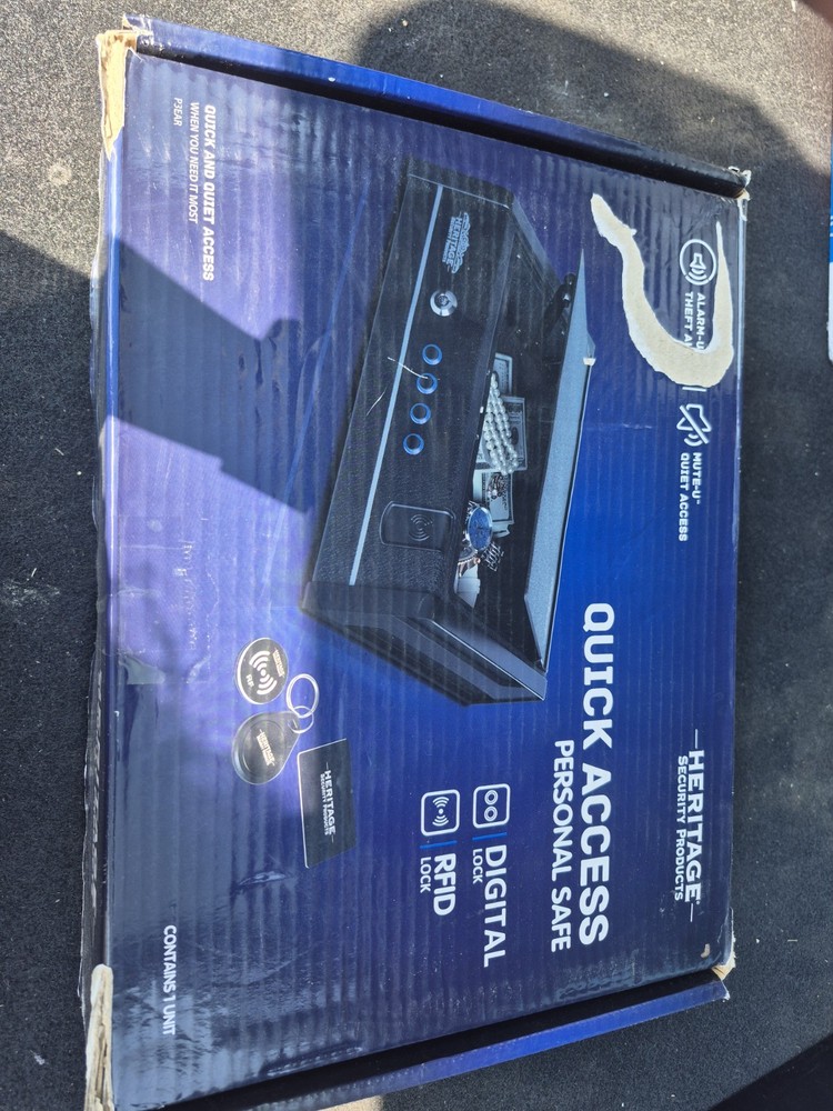 Heritage Quick Access Personal Safe RFID & Digital Lock – New in Box