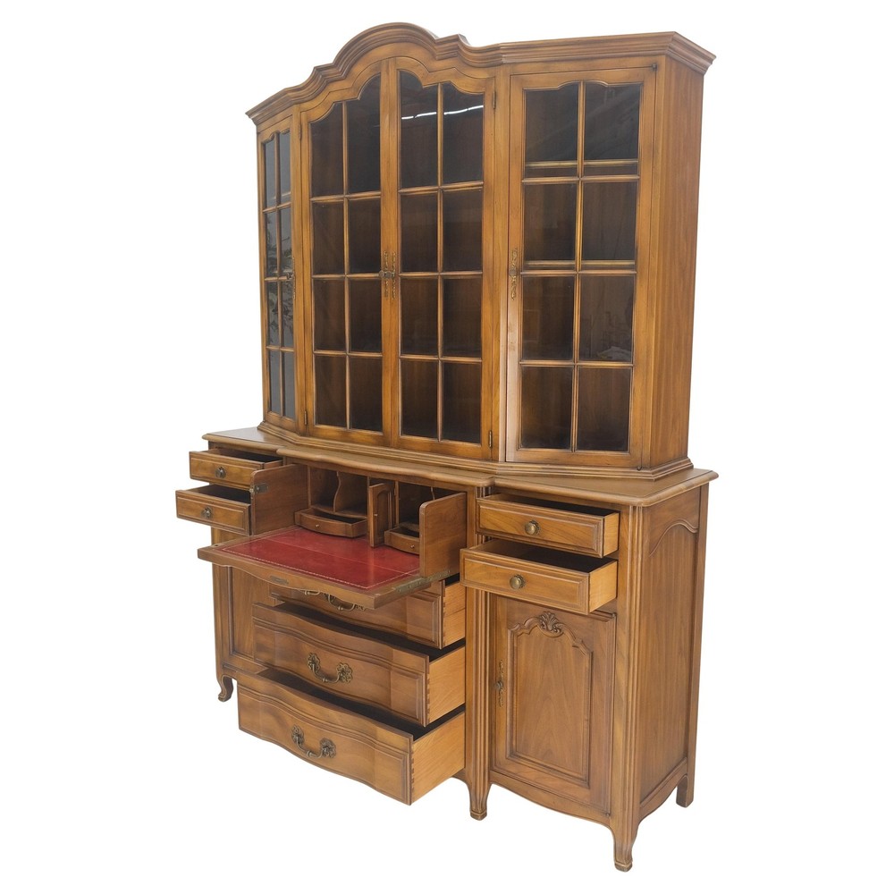 Widdicomb Solid Cherry Butlers Drop Front Leather Top Desk Breakfront MINT