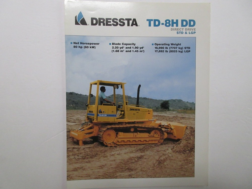 Dressta TD-8H DD Crawler Dozer Brochure 2001