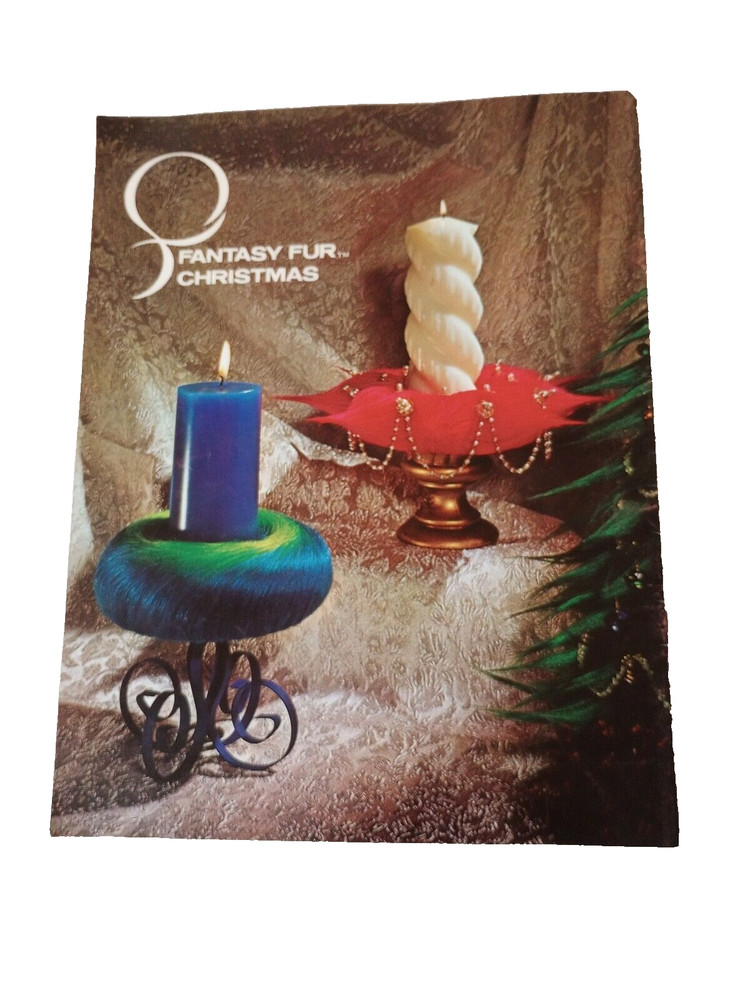 Vintage Fantasy Fur Christmas Craft Projects Patterns Decorations 1972