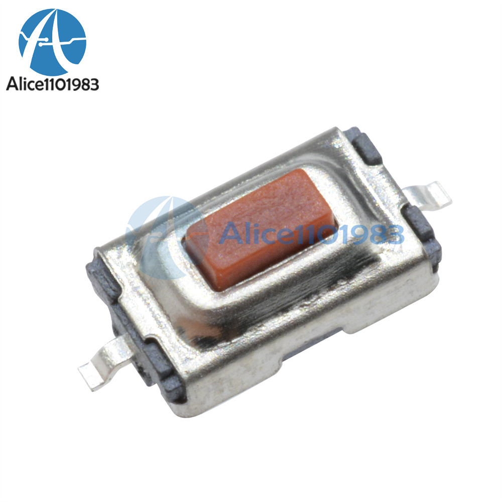 100pcs 3X6X2.5mm Tactile Push Button Switch Tact Switch Micro Switch 2 Pin SMD A