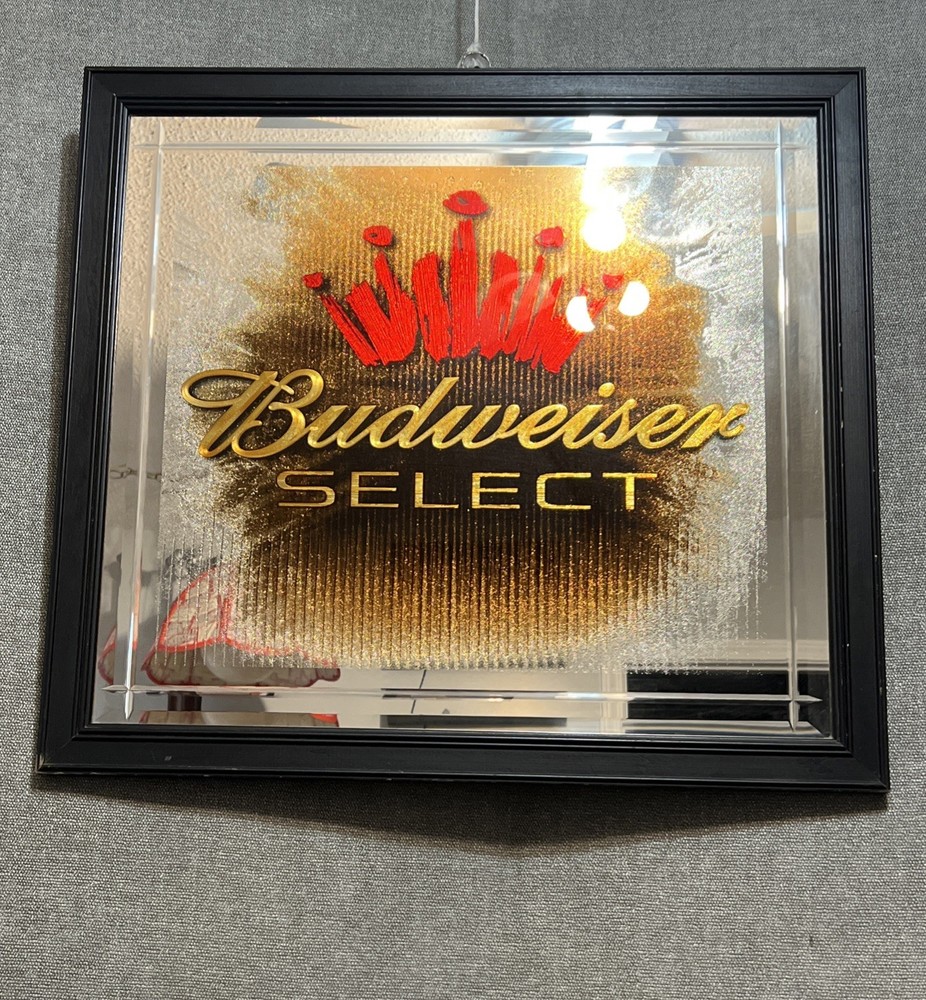Budweiser Select 2002 Vintage Beer Mirror 24x22