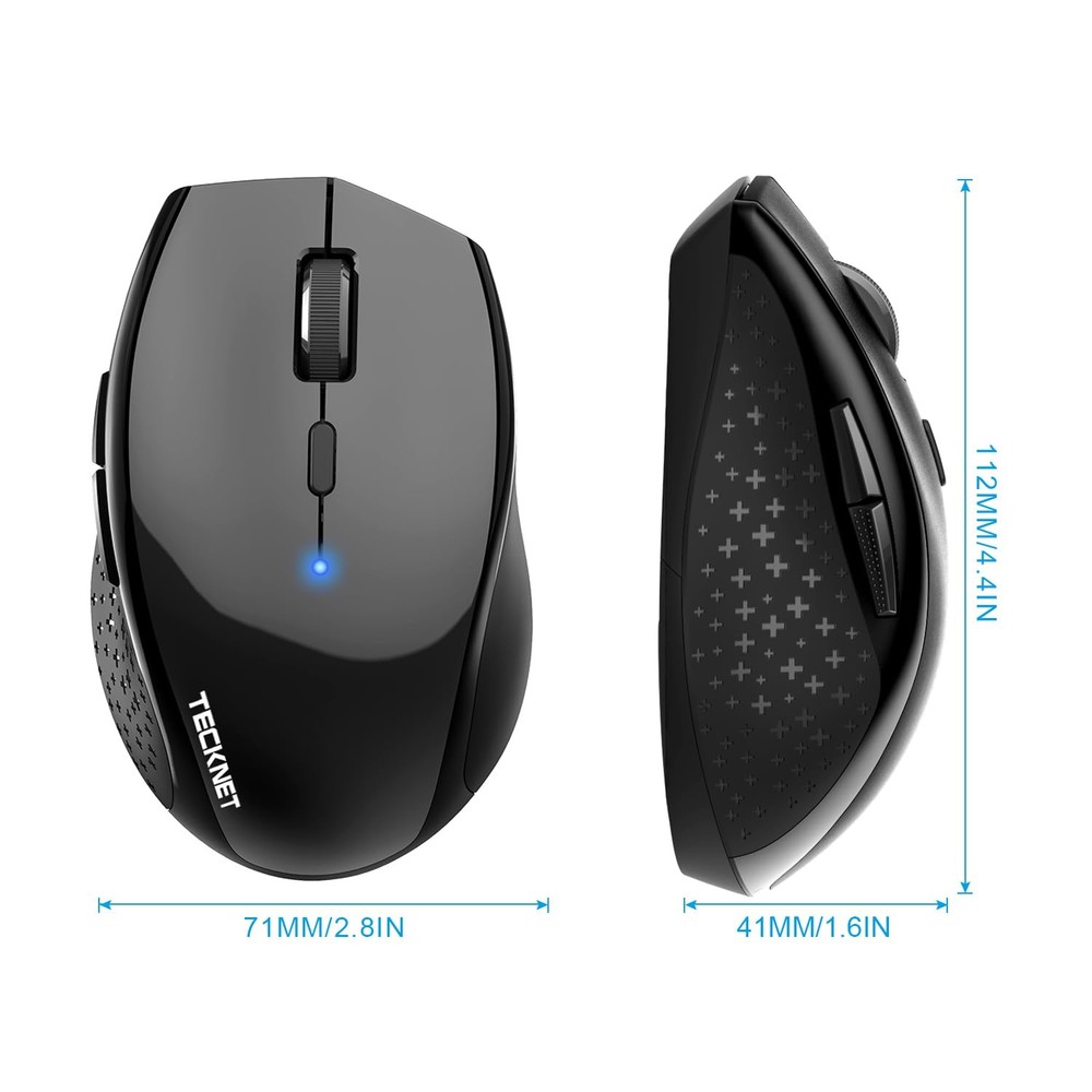 Bluetooth Mouse, 4800 DPI Wireless Mouse, 2-Year Battery 6 Adjustable DPI, 6 ...