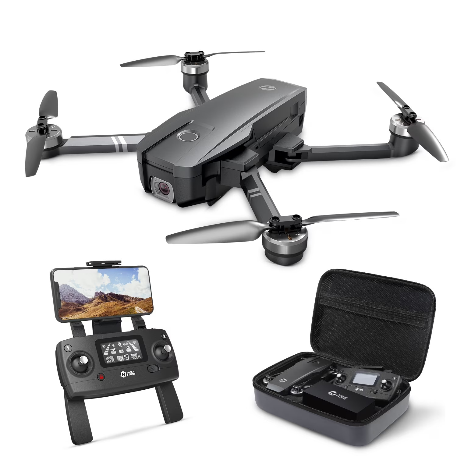 Holy Stone HS720 RC Drone With 4K HD Camera Brushless Foldable Quadcopter 52 Min