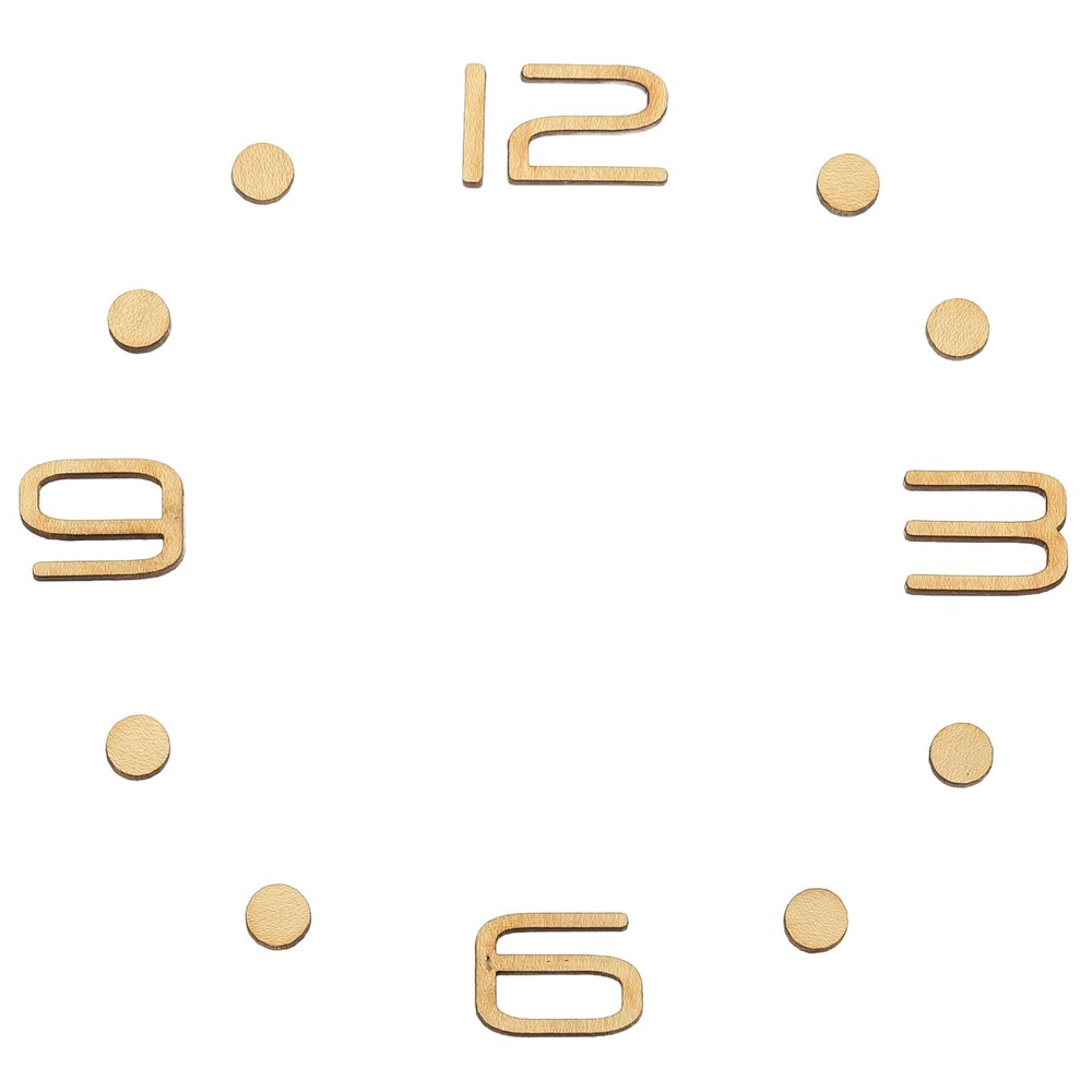 Wooden Clock Numbers Kit,for Clock Replacement, Arabic Numerals