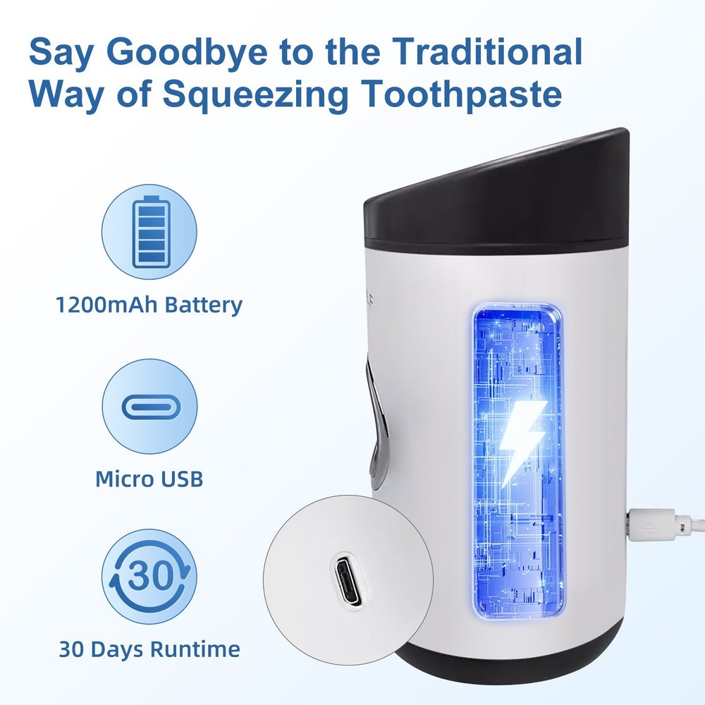 Automatic Toothpaste Dispenser Wall Mounted Holder Squeezer Bathroom Toilet