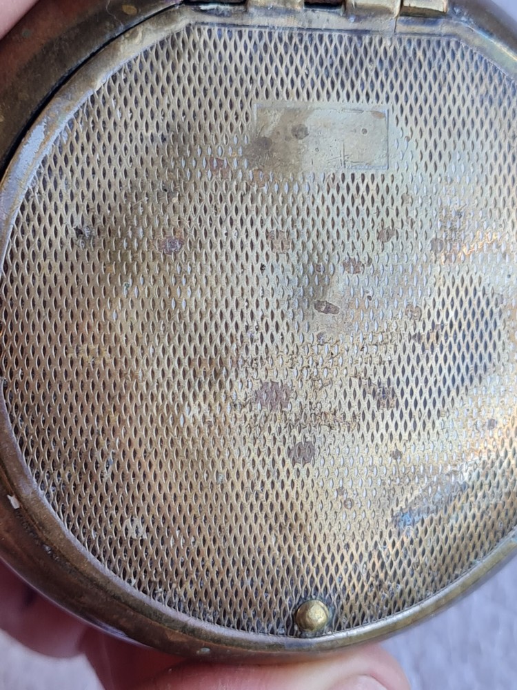 Antique Brass Miners/Snuff Tin (4)