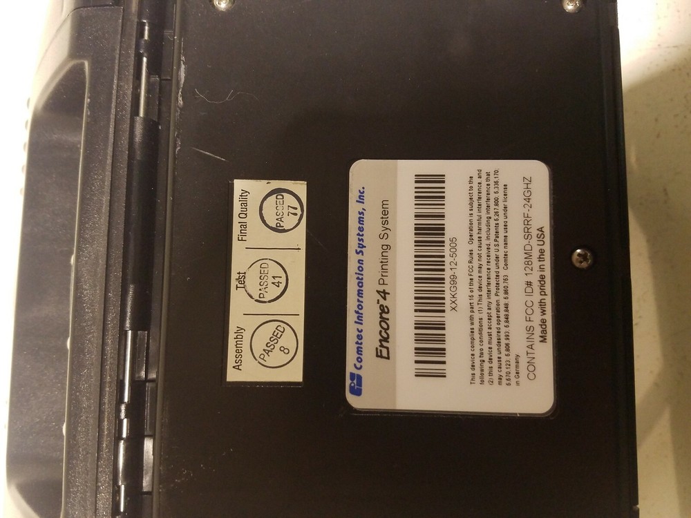 Comtec Encore 4 Series Portable Printing SYSTEM. #x7