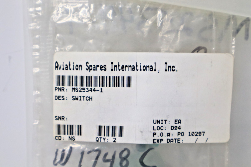 MS25344-1 Switch (2 Available)