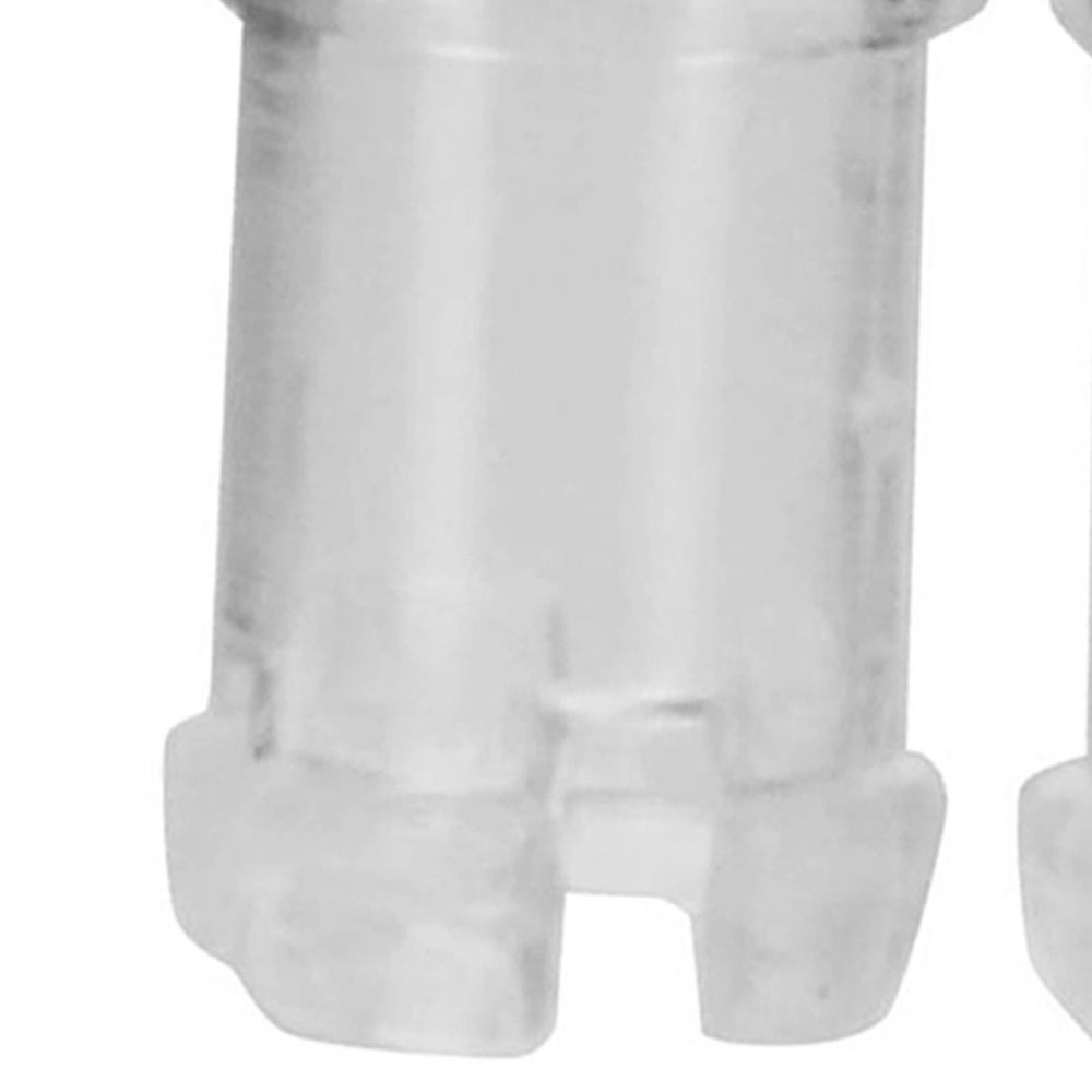 100Pcs Nylon LED Light Emitting Diode Transparent Lamp Light Caps Protective