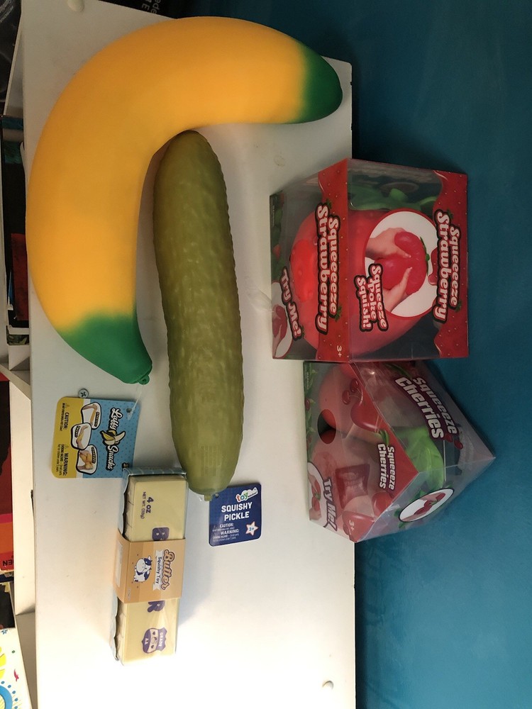 Viral Sensation Squeeze Squishy Food Bundle Never Before Used!
