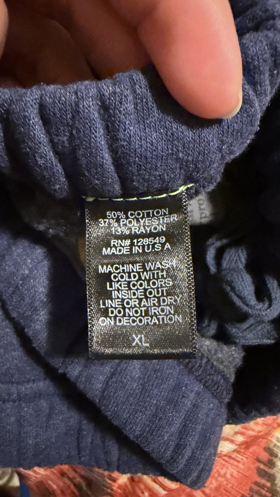 AVIATOR NATION Rainbow Stripe Blue Sweatpants XL