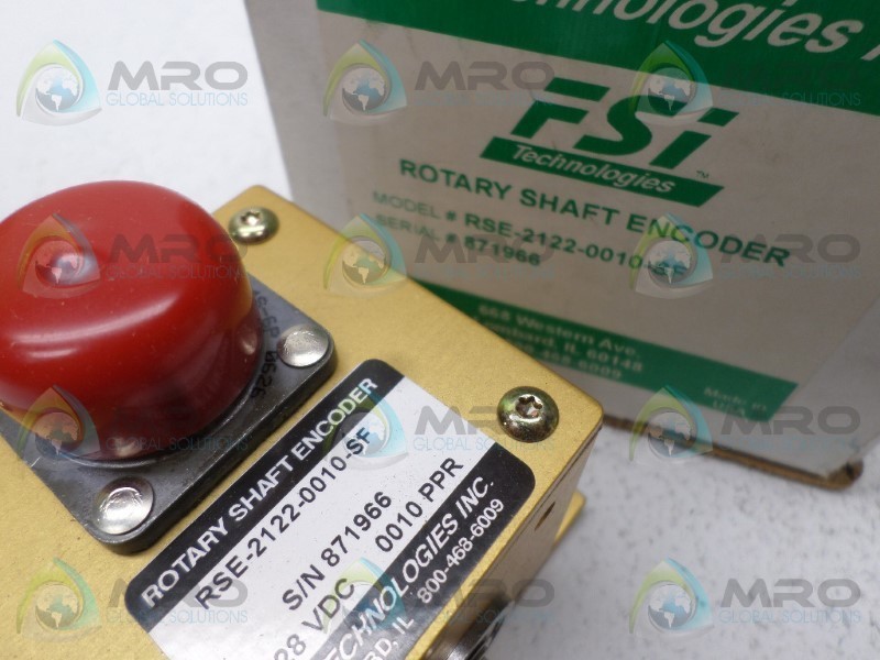 FSI TECHNOLOGIES RSE-2122-0010-SF ROTARY SHAFT ENCODER NSMP