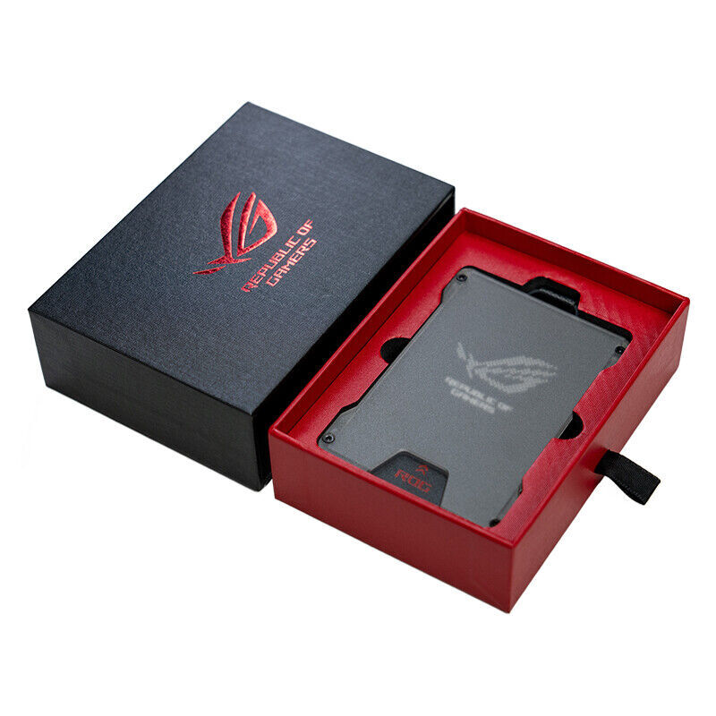 ROG Aluminum Frame Card Holder Case with Lanyard