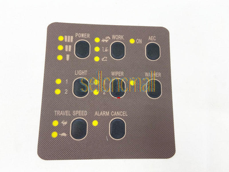Instrument Display Button Sticker Film for Caterpillar CAT E312 320 330V1V2BCD
