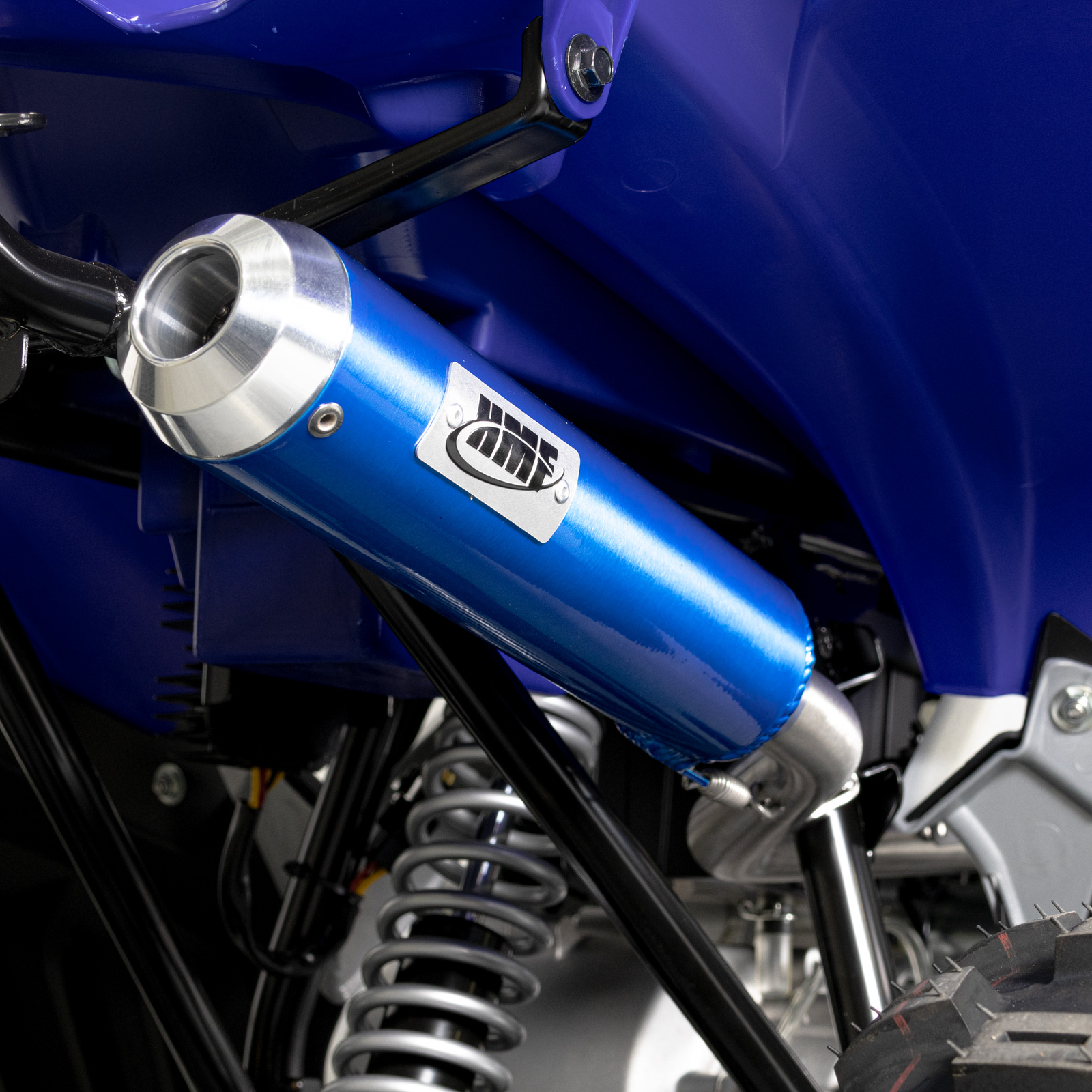 HMF Slip On Exhaust for Pol/Can-Am Out/Sprtsmn/Rng(70-110) (07-25) Brushed