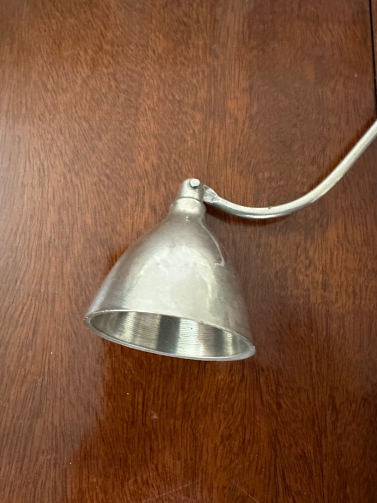 12" Silver plate Candle Snuffer with spiral design handle