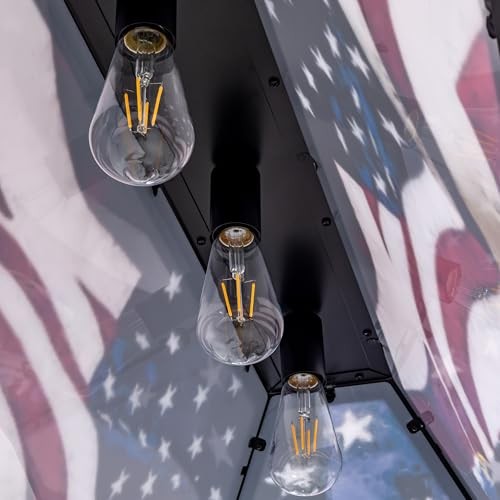 Tiffany-Style Pool Table Light 3 Light, 43.3'' Billiards Light No Shadow