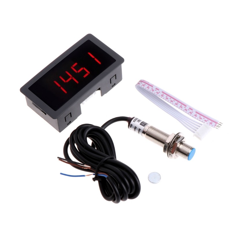 4 Digital Tachometer and Hall Proximity Switch Sensor for Lathe CNC-Spring