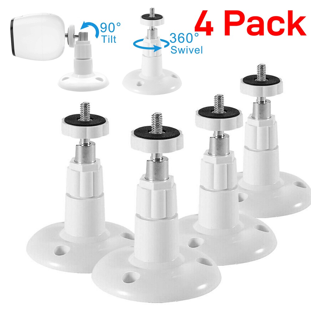 4 Pack Wall Camera Mount Bracket Indoor Outdoor for Arlo Pro Security Adjustable