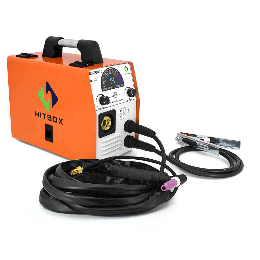 MIG Welder 4 in 1 200A 110V 220V DC Inverter Gasless Gas MIG TIG Welding Machine