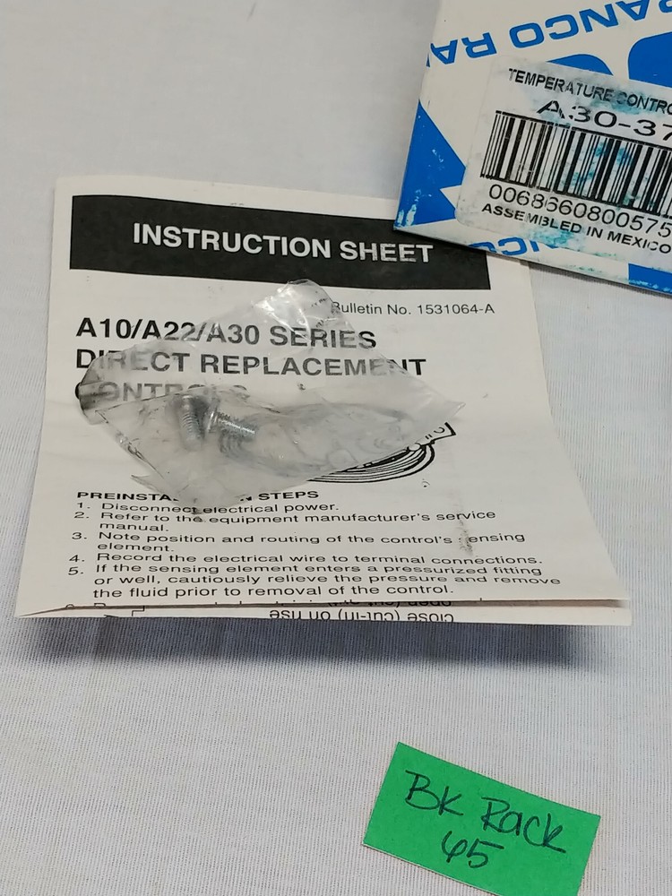 Ranco Temperature Control A30-3761-070