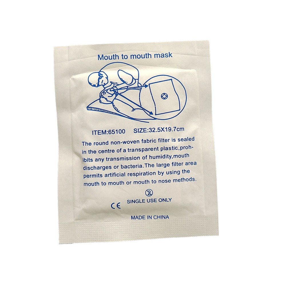 1000pcs CPR Resuscitation Face Shield with Filter First Aid Resus Mask