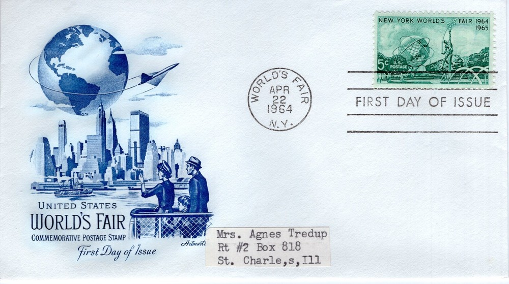 COMMEMORATING U. S. WORLD'S FAIR - 1964 - DC1746