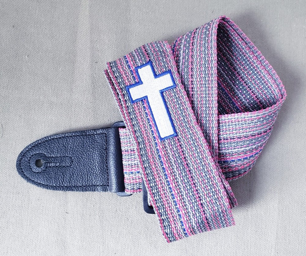 Levy's Guitar Strap Embroidered Cross