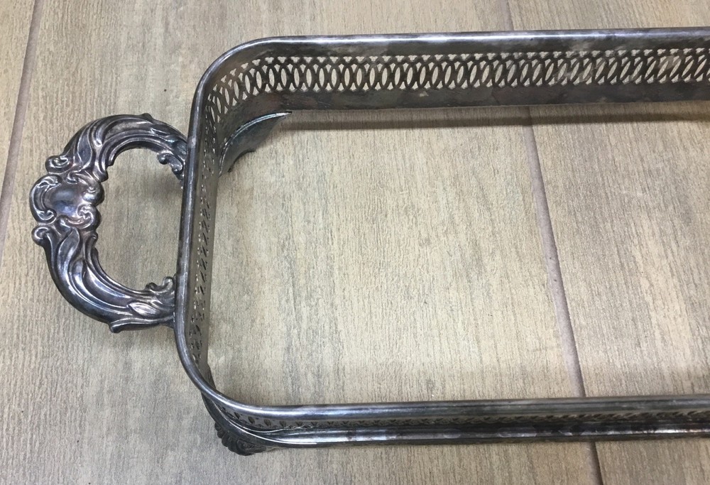 Vintage Silverplate Casserole Stand Footed 9 1/2’’x 5 1/2’’………..[S2-1]