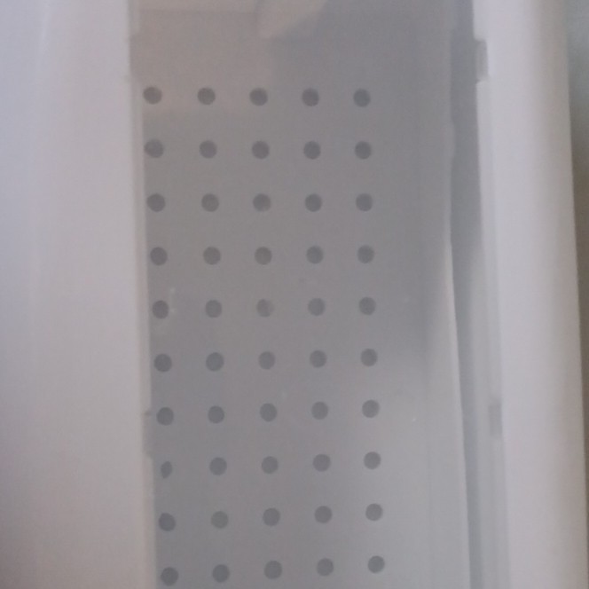 White Plastic Sterilization Tray with Perforated Insert Dental Biological