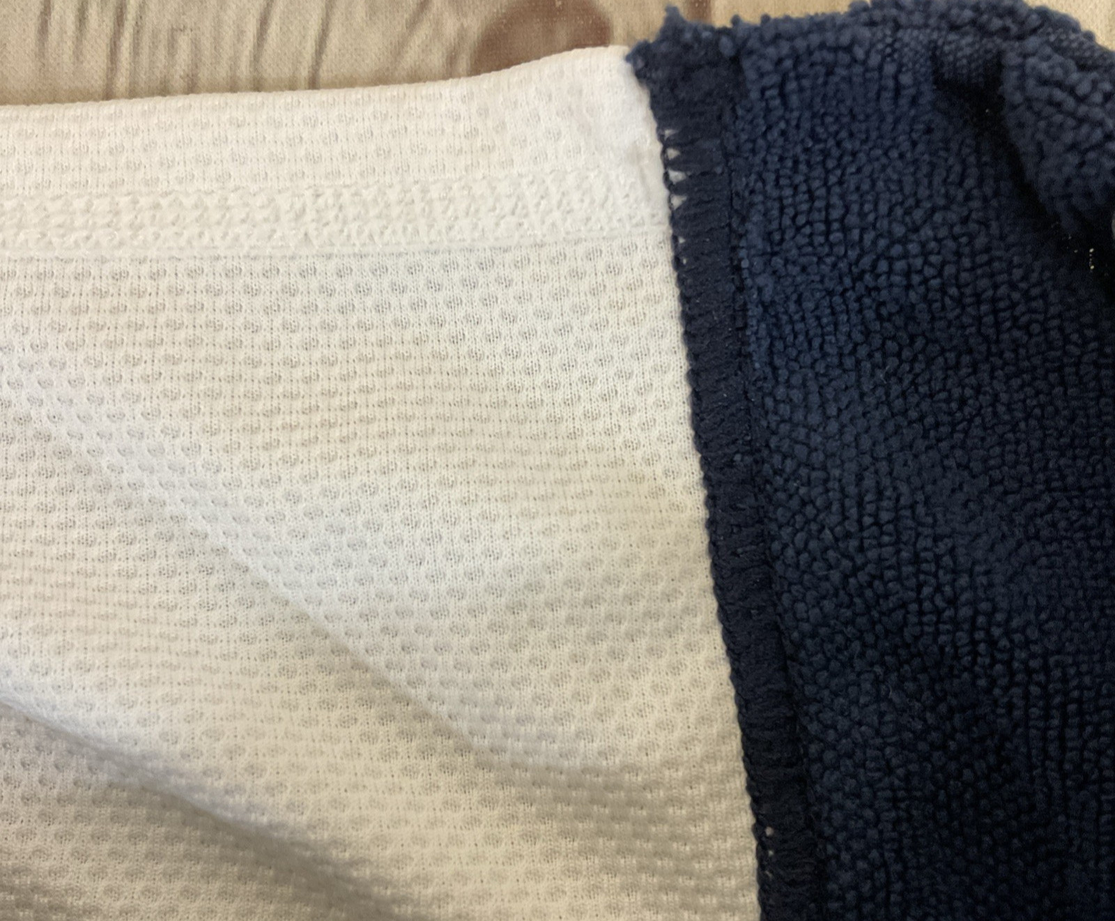 Nike N.100.1619.456 Unisex DRI-FIT 100% Polyester Cooling Towel White Navy OSFA