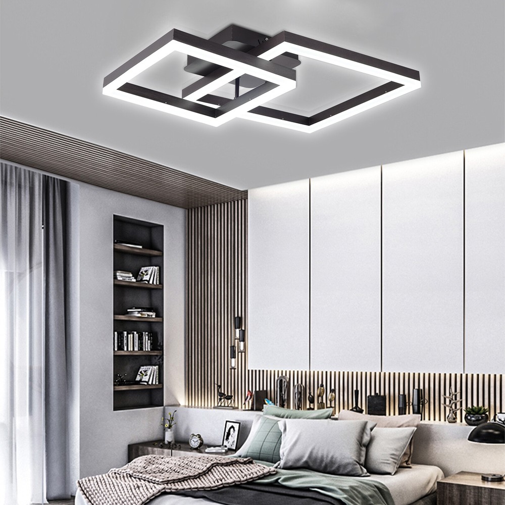 Modern Ceiling Light LED Chandelier Dimmable Flush Mount Pendent Light