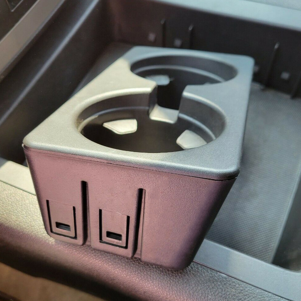 Dual Console Cup Holder Insert Drink For 07-14 Chevy Silverado Tahoe GMC Sierra