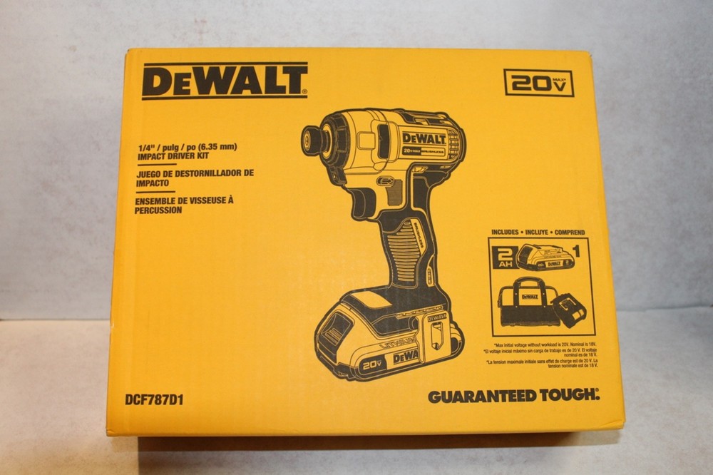 DEWALT DCF845P1 20V Impact Driver - Yellow
