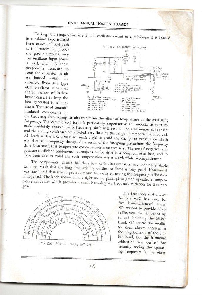 1947 Boston Hamfest Program - Ham Radio, Shortwave, Event Program-Dipole Antenna