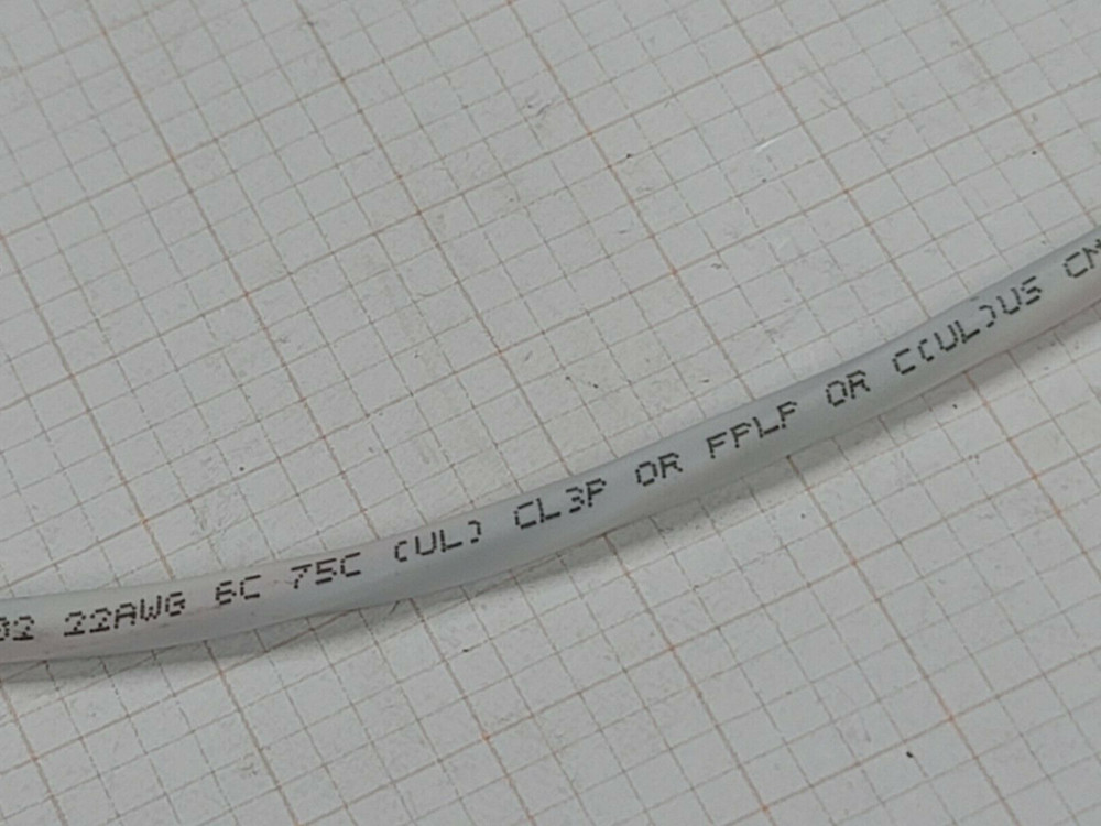 Lake Cable P226C 22/6C Plenum Control/Communications Cable CMP White /100ft