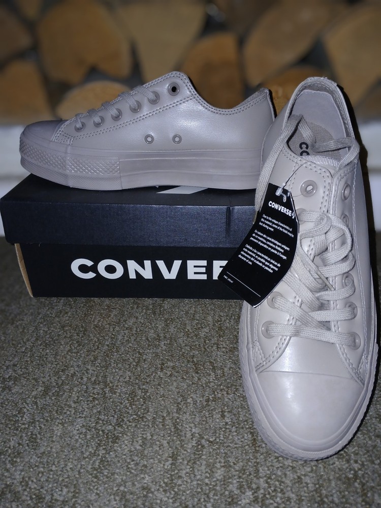 Platform Converse In Sepia Stone Size 6