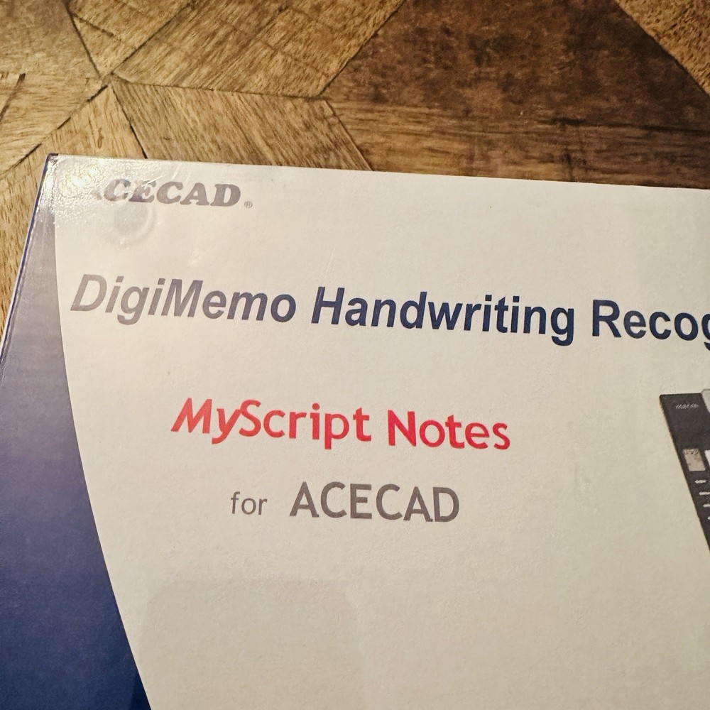 NEW ACECAD DigiMemo Handwriting Recognition MyScript Notes for ACECAD Sealed!!