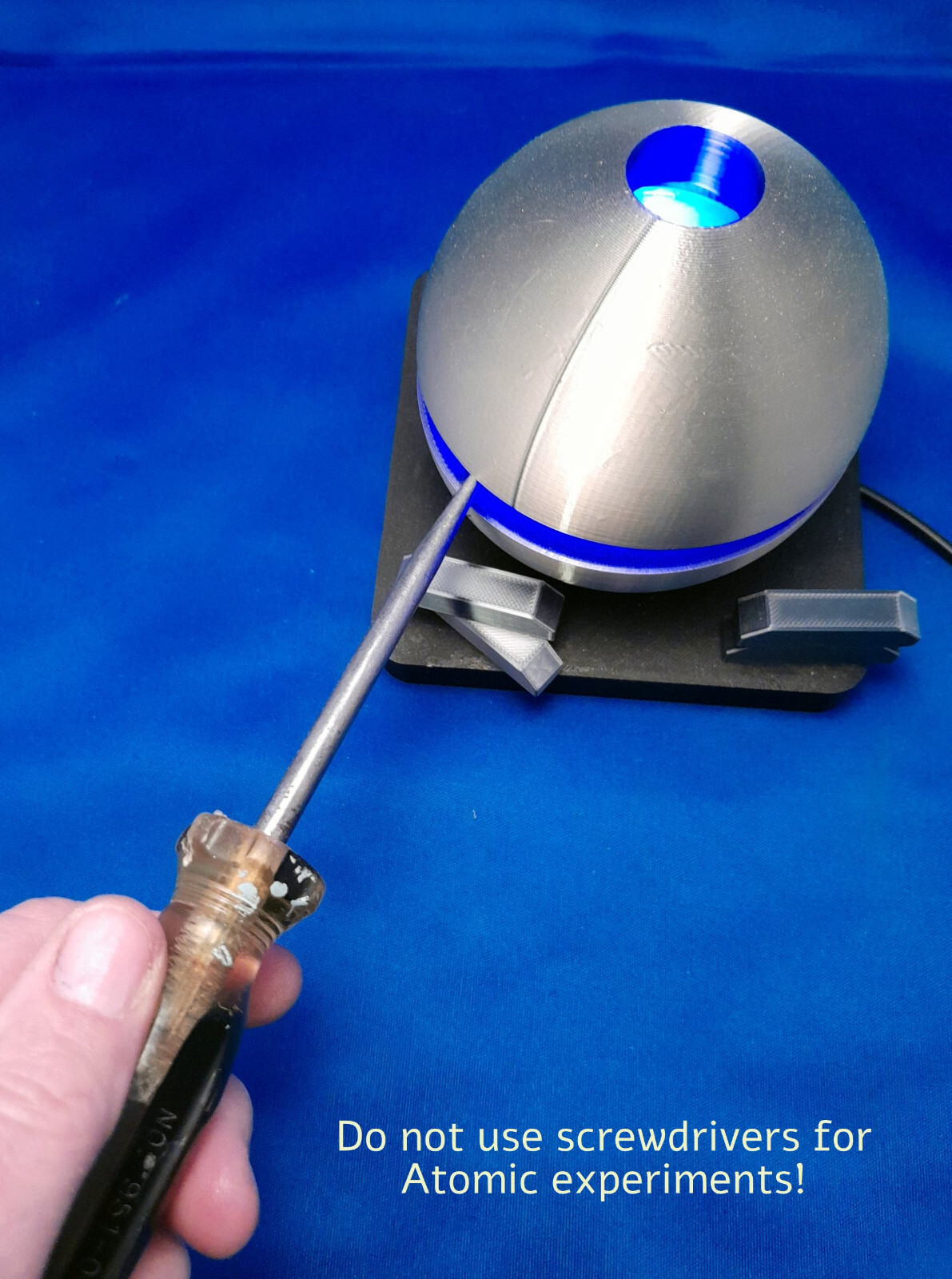 Atomic "Demon Core" Accent Lamp - Atom Age Experiment