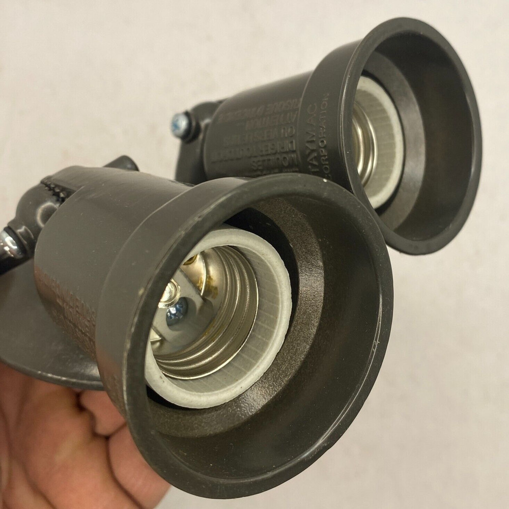 TayMac Standard Lampholder Black Electrical Light Socket **FREE SHIPPING**✅