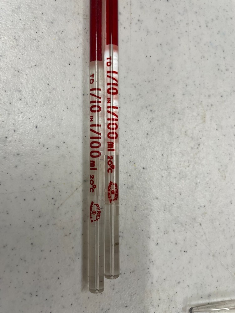 Assorted glass laboratory pipets