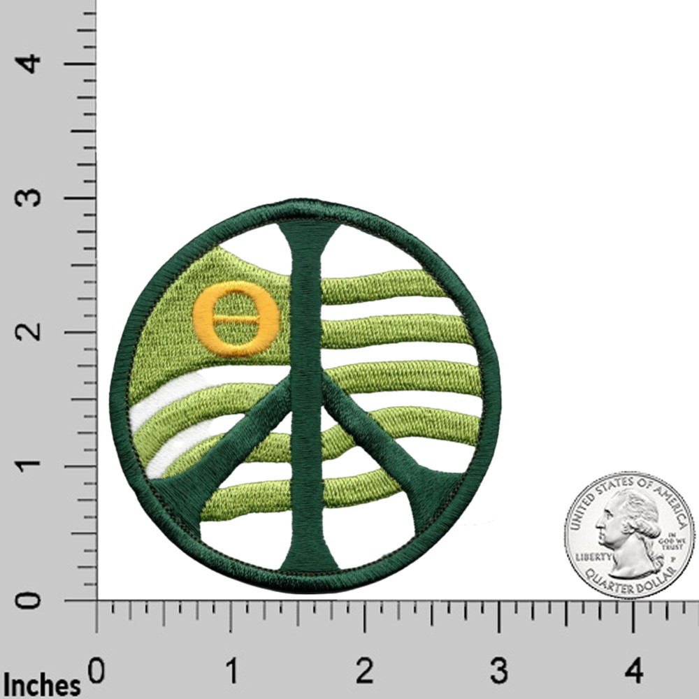 Ecology Peace Sign (2-Pack) Iron On Patch